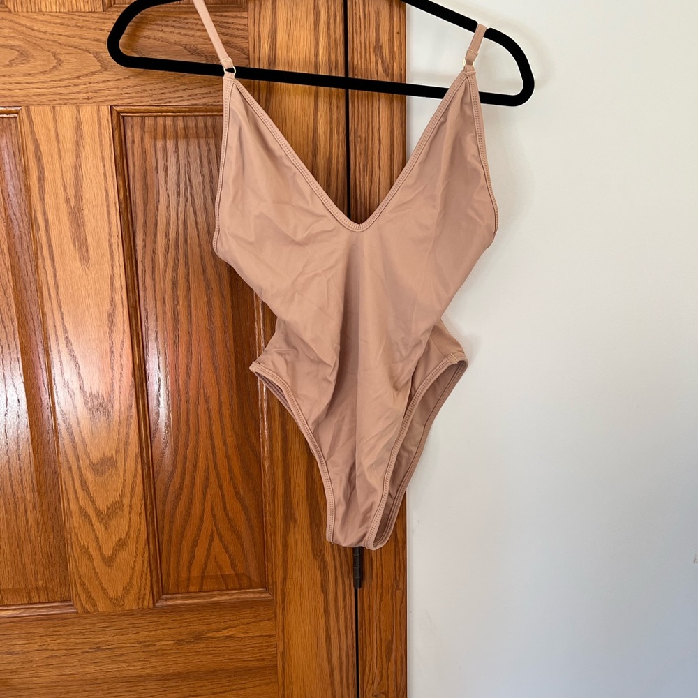 Gooseberry nude bathing suit, size L. Never worn